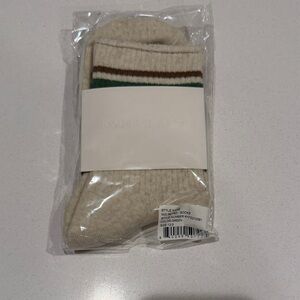 Cozy Beige and Green Kids' Socks